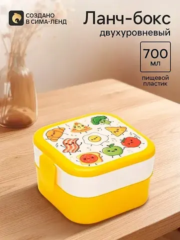 Ланч-бокс двухуровневый