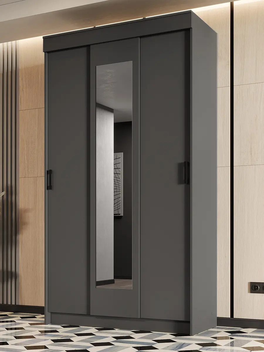 Шкаф-купе ЭКО 1200×565×2200 мм графитовый