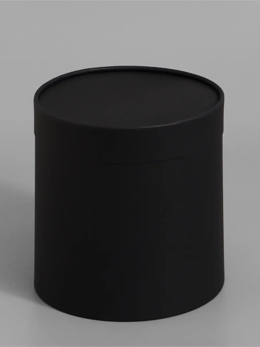 Коробка подарочная завальцованная черная 18×18 см