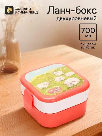 Ланч-бокс двухуровневый
