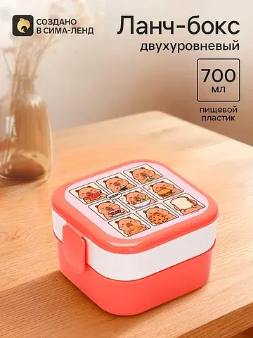 Ланч-бокс двухуровневый