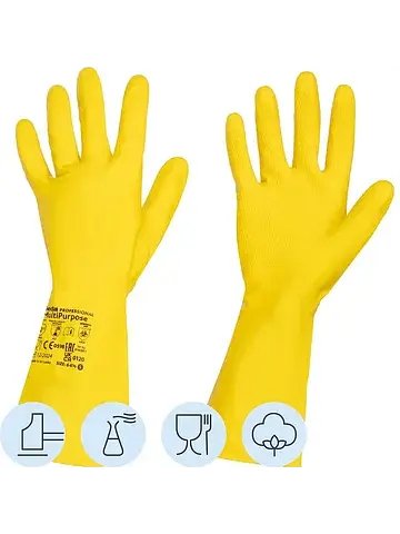 Перчатки латексные Vileda Professional M
