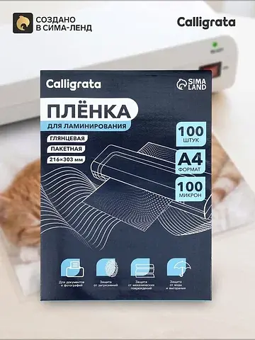 Пленка для ламинирования a4, 100 мкм 100
