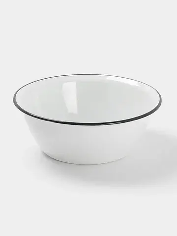 Миска эмалированная, 4 л, белая