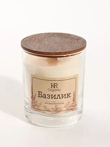 Свеча ароматическая в стекле organic, 19