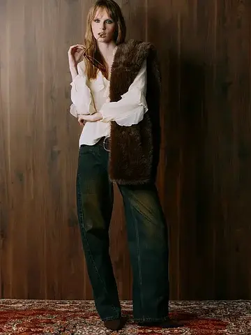 Джинсы barrel fit женские