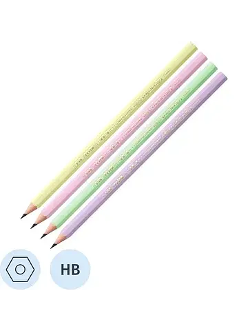 Карандаш чернографитный пластиковый HB B