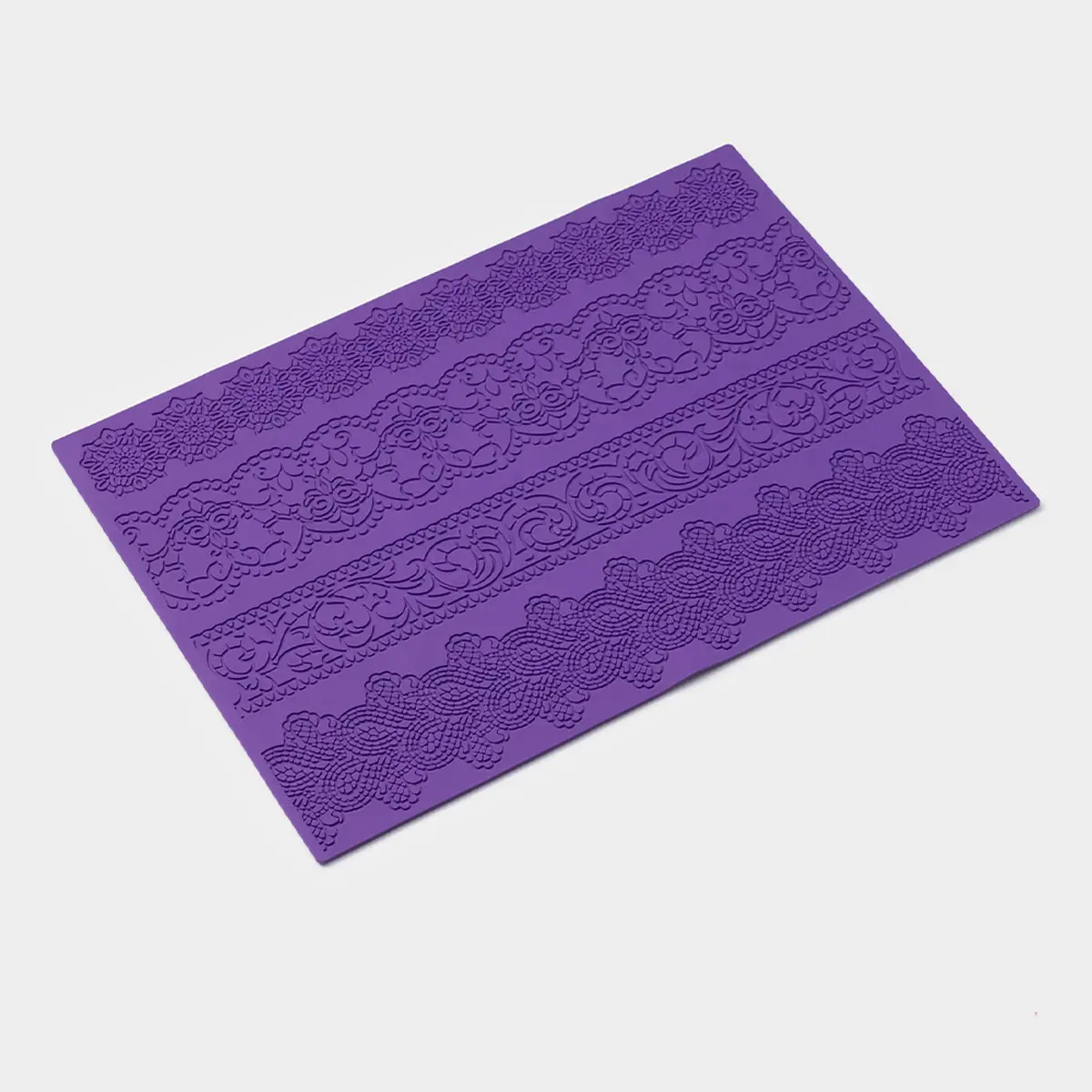 Коврик для айсинга силиконовый 38×26.5 см фиолетовый