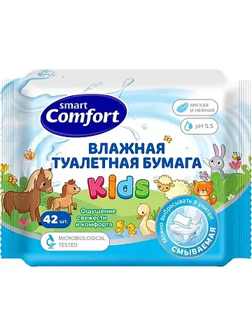 Бумага туалетная влажная