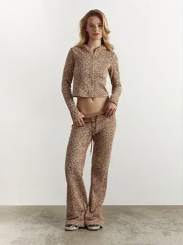 Брюки mf x nkeeei женские с леопардовым 