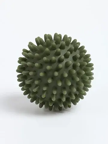 Мяч массажный , d=6 см, с шипами, оливко
