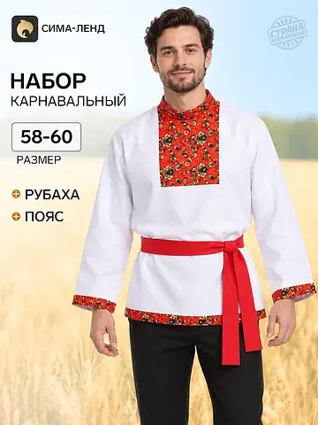 Карнавальная рубашка мужская