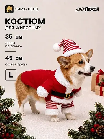 Новогодний костюм для собак