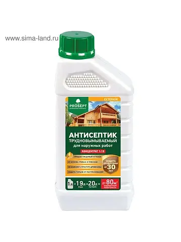 Антисептик для наружных работ exterior, 