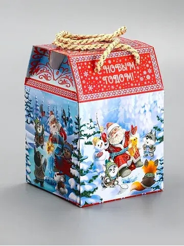 Подарочная новогодняя коробка
