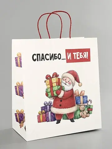 Пакет подарочный крафт