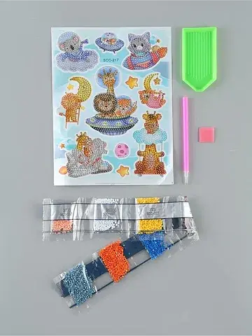 Алмазная мозаика на стикере