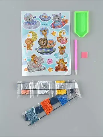Алмазная мозаика на стикере