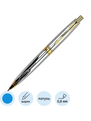Ручка шариковая Parker Aster shiny chrom