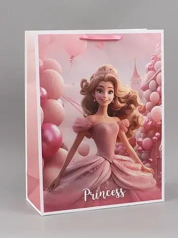 Пакет подарочный ламинированный princess