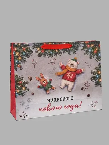 Пакет подарочный горизонтальный