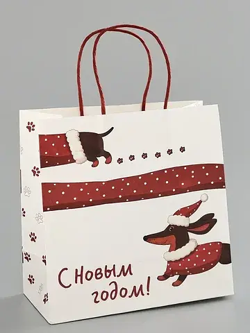 Пакет подарочный крафт