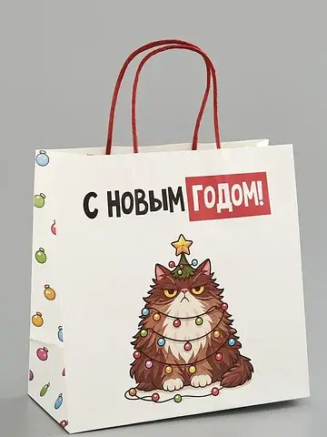 Пакет подарочный крафт