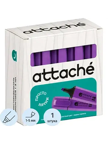 Текстовыделитель Attache Palette фиолето