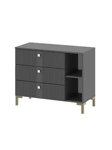 Комод 3 ящика триумф, 900х715х400, графи