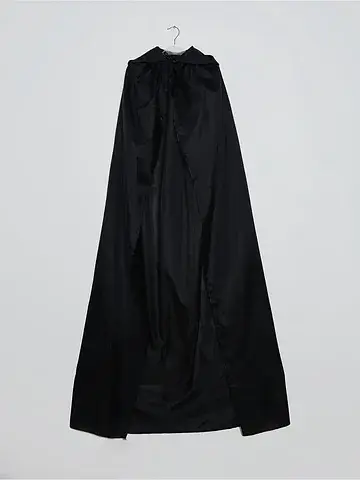 Карнавальный плащ - мантия, 170 см, черн