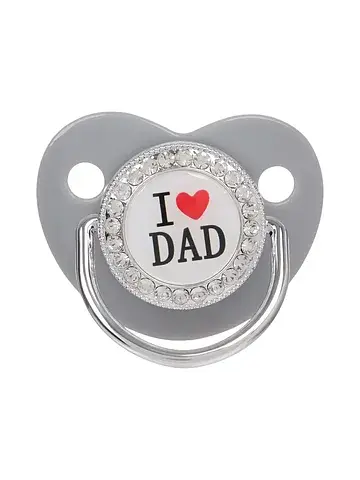 Соска - пустышка ортодонт. i love dad, с