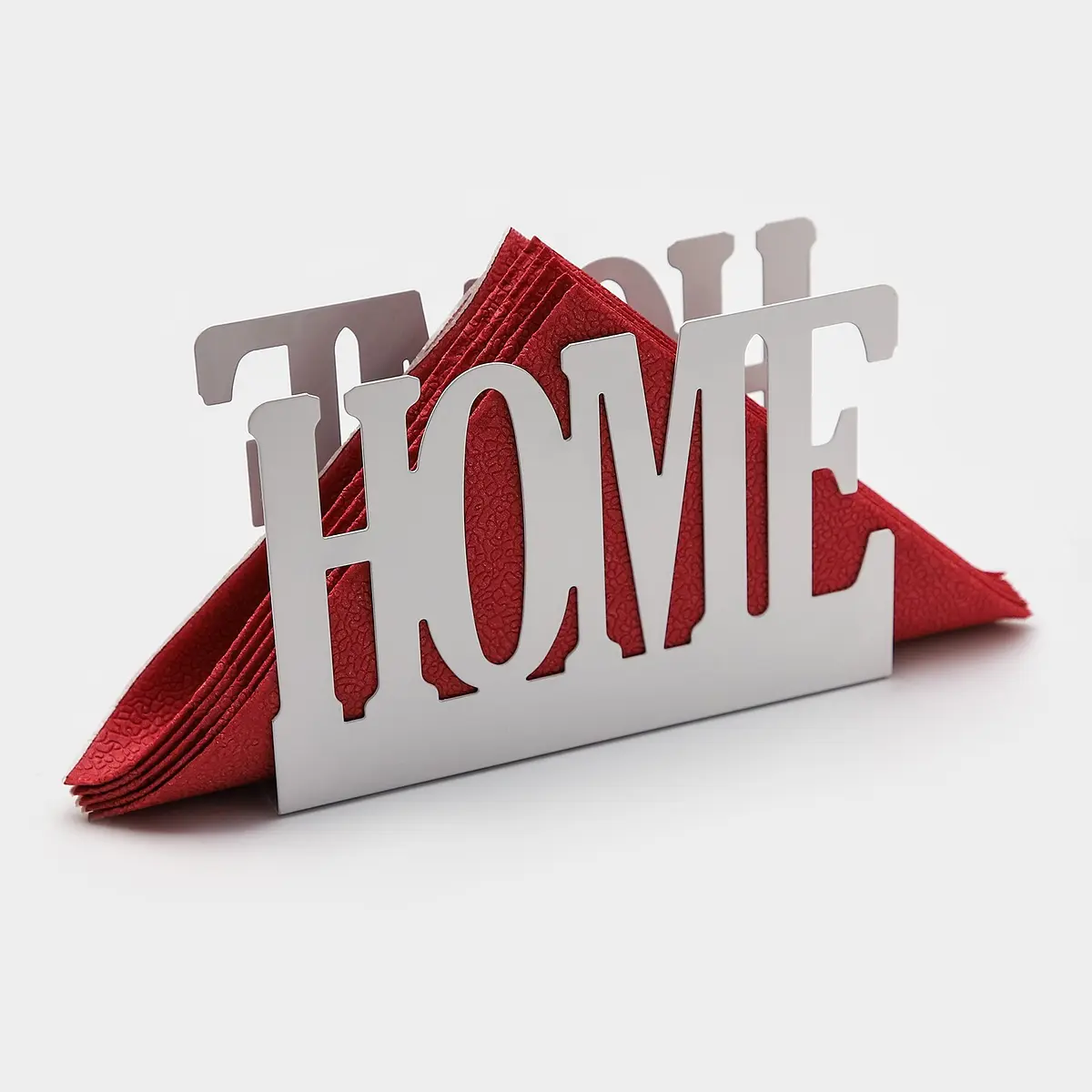 Салфетница Доляна Home металлическая 15×4×10 см белая