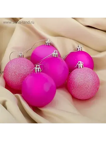 Ёлочные шары набор 6 шт.