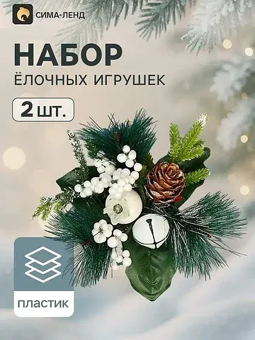 Ёлочные игрушки 2 шт.
