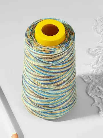 Нитки мультиколор 40/2, 2700 м, , разноц