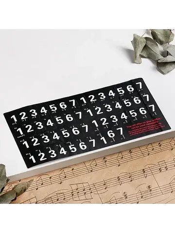 Наклейки на клавиши пианино 2.4×1.4 см, 