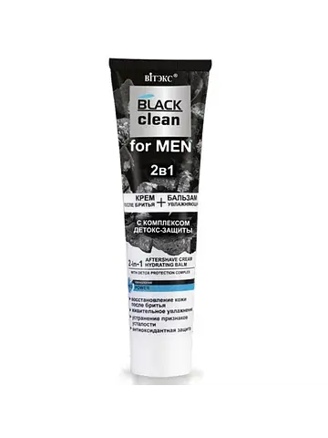 Black clean for Men 2в1 Крем после брить