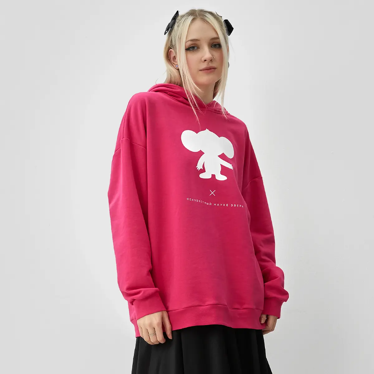 Толстовка KAFTAN с капюшоном розовая