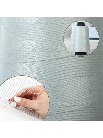 Нитки для прошивки документов, 450 м, бе