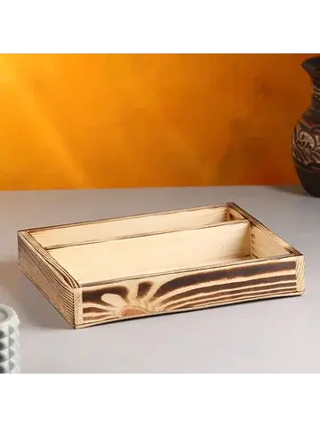 Кашпо деревянное 25.5×20×4.5 см