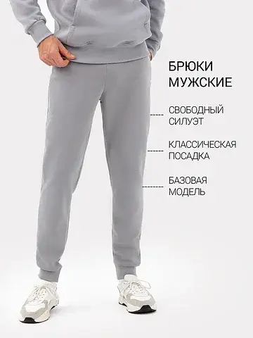 Брюки мужские в сером цвете