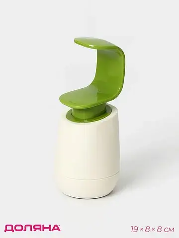 Дозатор для мыла , 350 мл, 19×8×8 см, бе