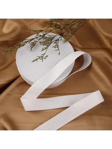 Резинка вязаная, 30 мм, 25±2 м, белая