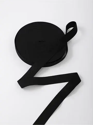 Резинка вязаная, 25 мм, 25±2 м, черная