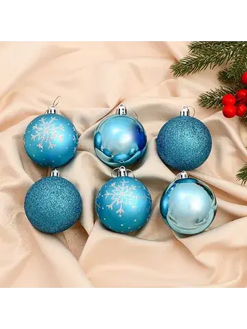 Ёлочные шары набор 6 шт.