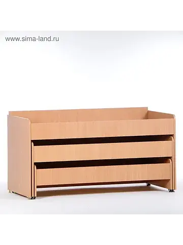 Кровать детская трехъярусная выкатная, 1