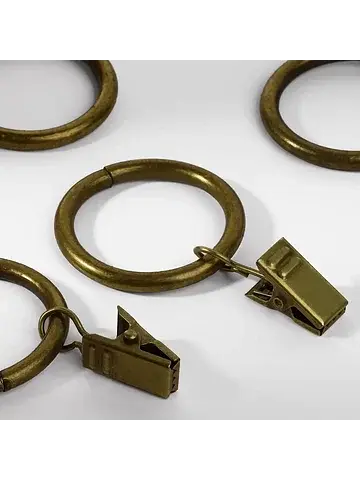 Кольцо для карниза, с зажимом, d=30/38 м