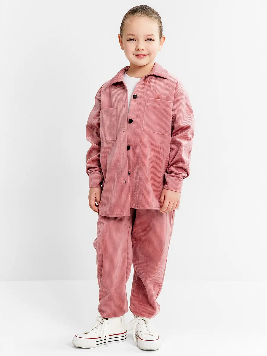 Детский костюм KAFTAN рубашка и брюки розовый