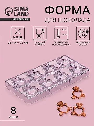 Форма конфет и шоколада