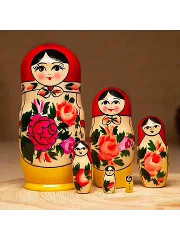 Матрешка дерево No brand